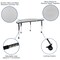 Flash Furniture Mobile 86" Oval Wave Grey Table Set-18" Chairs XU-GRP-18CH-A3060CON-60-GY-T-A-CAS-GG - alternate 8